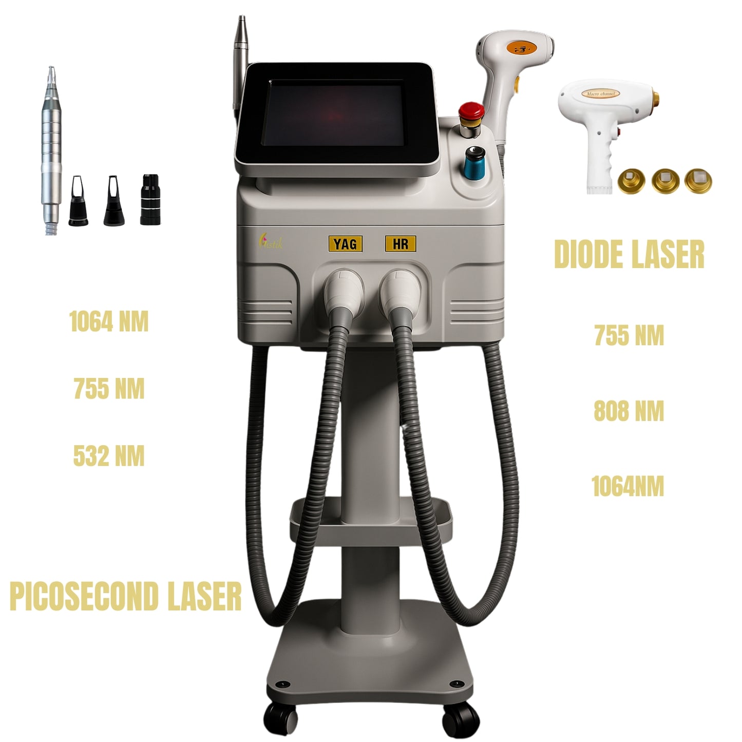 LASER DIODO + PICOSEGUNDO TM104 MISTIK Pago Klarna 1500€