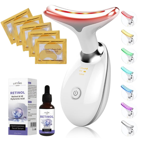 MASAJEADOR FIACIAL ANTIARRUGAS + SERUM RETINOL + PARCHES