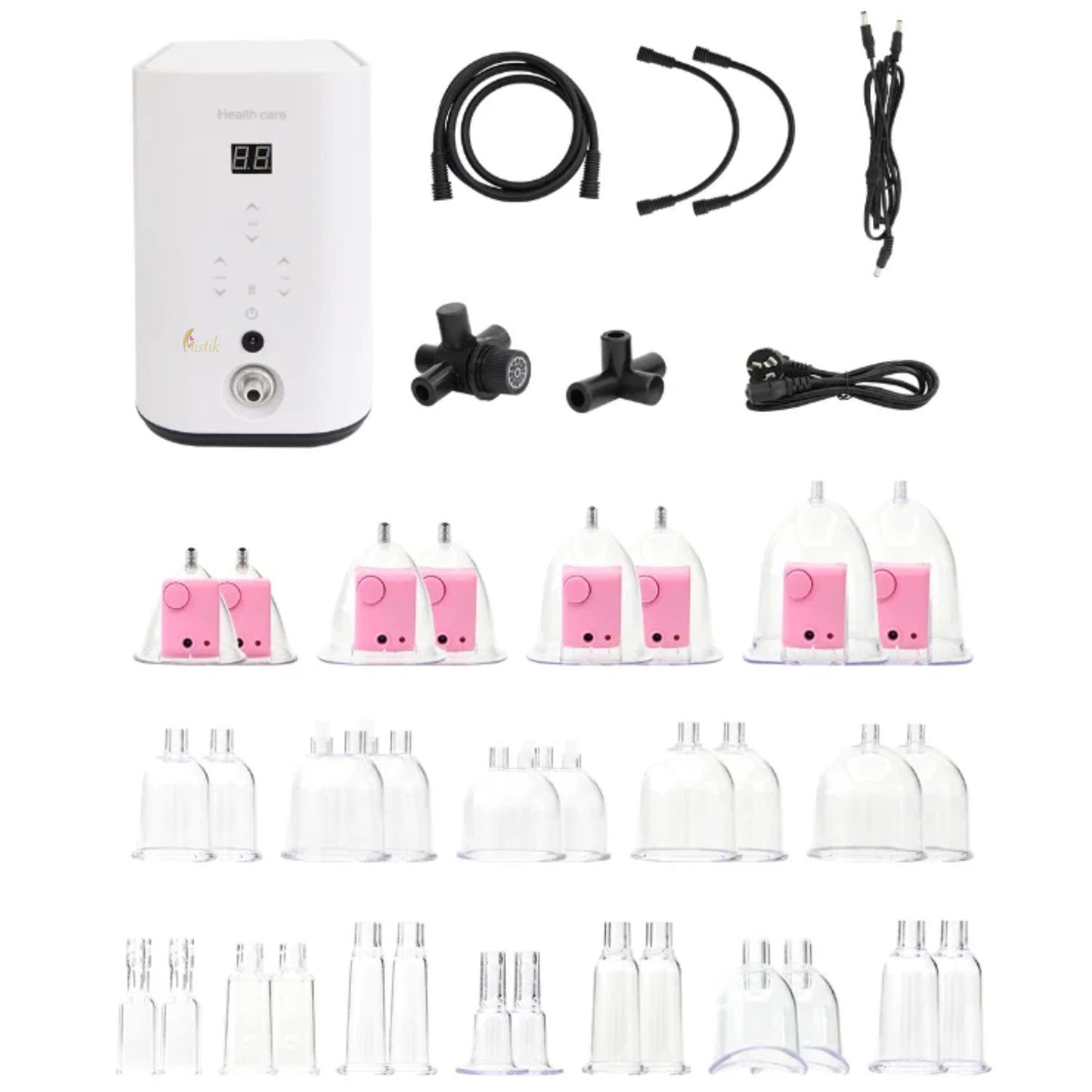 MAQUINA 32 COPAS SUCCION GLUTEOS SENOS CELULITIS